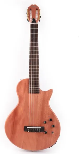 Electric Classical Guitar Classic Nylon String Travel Portable Silent Practice Guitars Mahogany Body Neck Rosewood Fretboard With Gig Bag