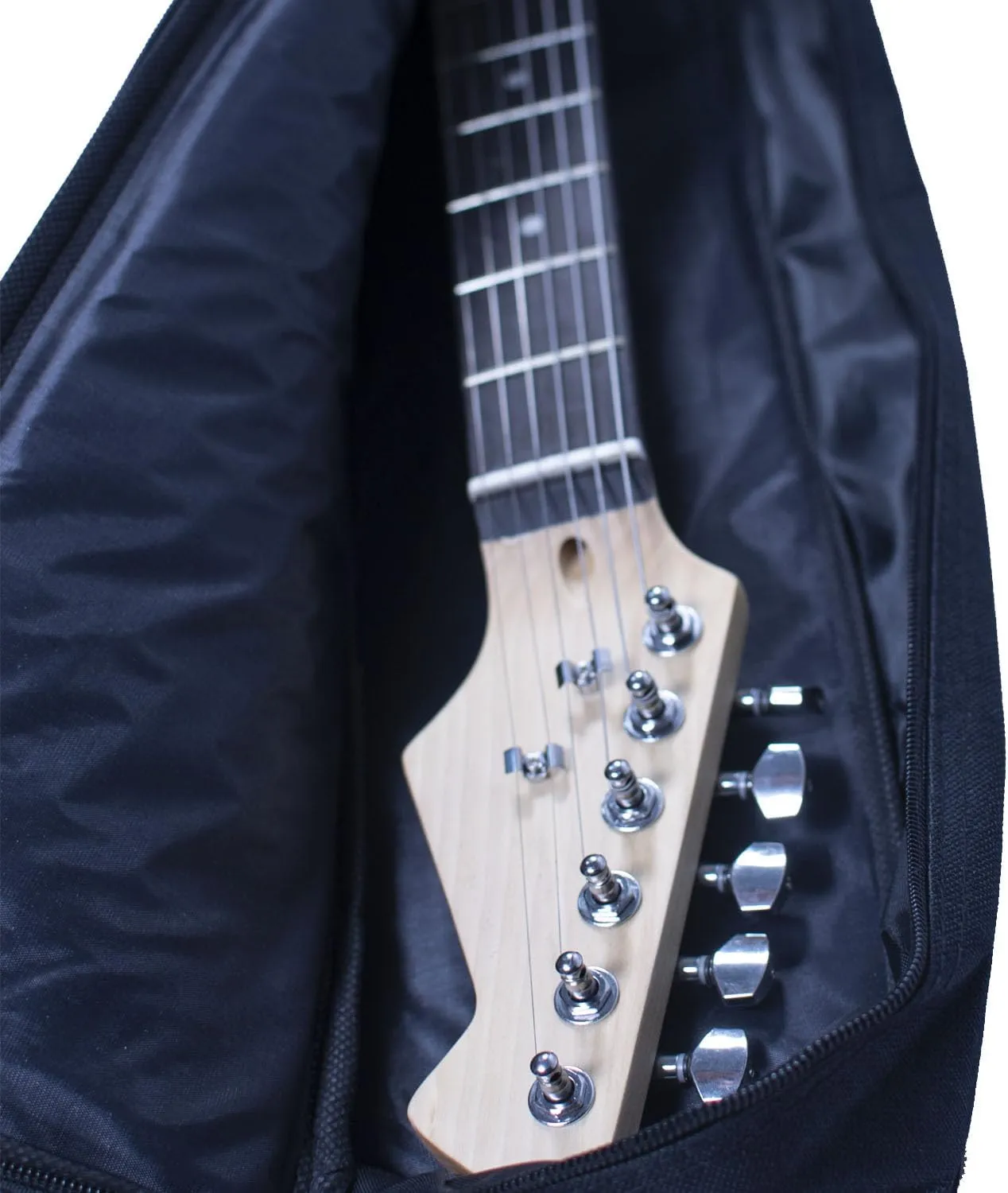 Electric Guitar Gig Bag Case Soft 0.3 inch Padding Dual Adjustable Shoulder Strap Backpack Electric Guitar B (39Inch-6MM Thick Black, electric guitar)