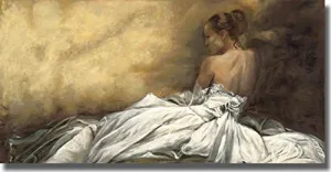 Eleganza in Bianco (Elegance in White) by Andrea Bassetti Premium Gallery-Wrapped Canvas Giclee Art (Ready to Hang)