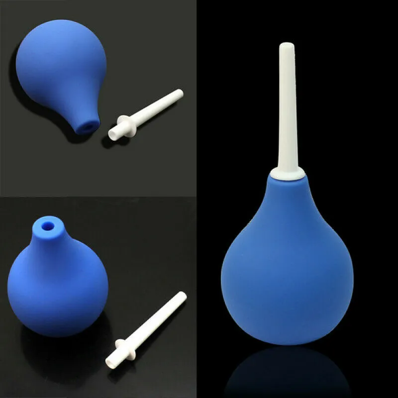 Enema Cleaning Container Vagina & Anal Cleaner Douche Enema Cleaning Bulb for Women Men 220ml