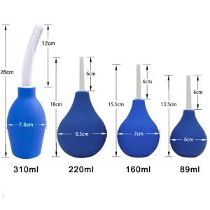 Enema Cleaning Container Vagina & Anal Cleaner Douche Enema Cleaning Bulb for Women Men 220ml