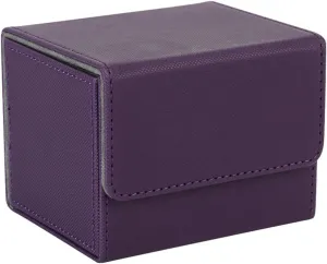 ERINGOGO Box Card Decks Box PU Leather Storage Case for Trading Cards Compact Organizer with Smooth Edges and Gamers Stylish Design for