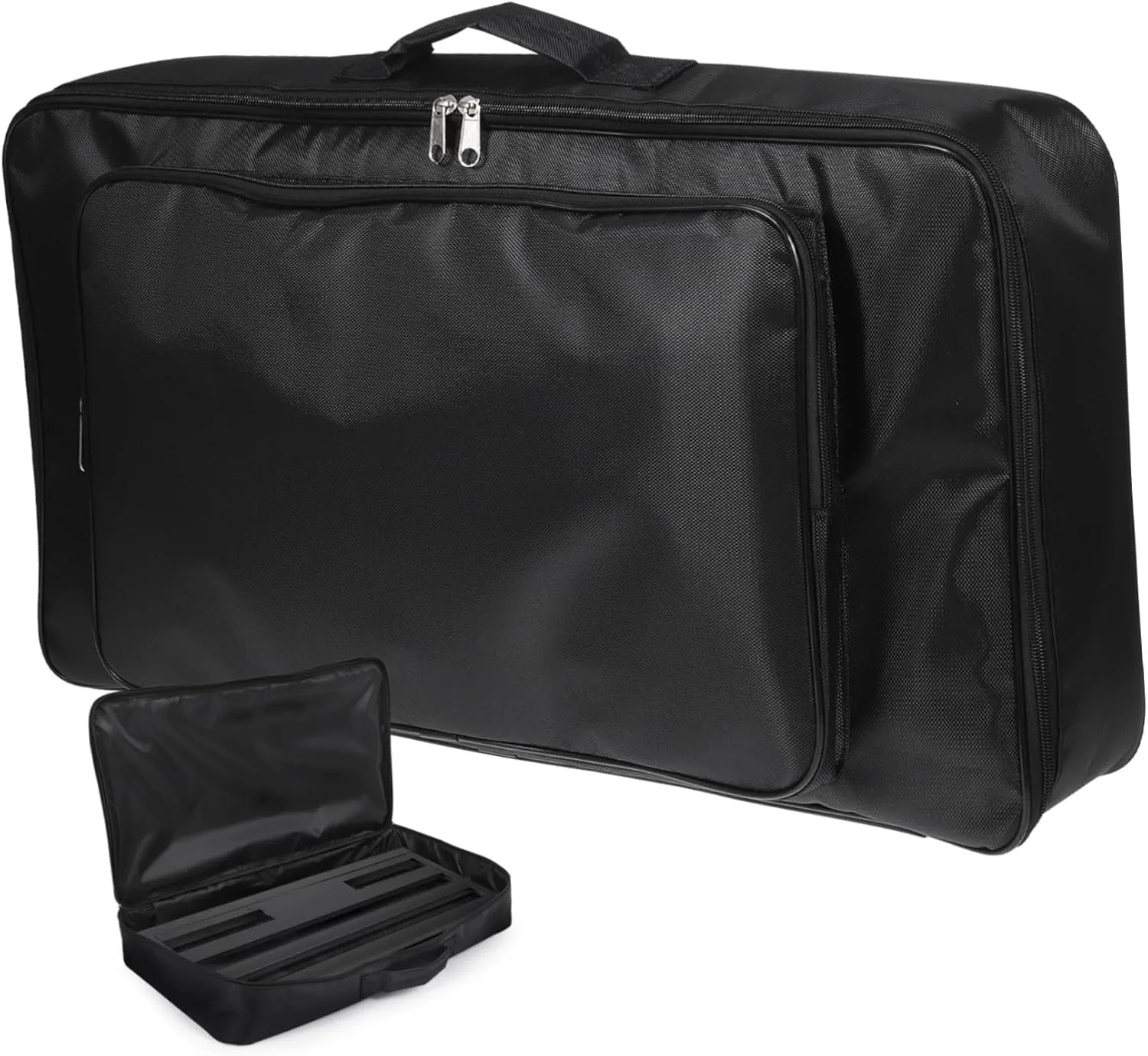 ERINGOGO Electric Guitar Pedal Board Storage Bag Comfortable Handle Nylon Easy Zipper Pouch