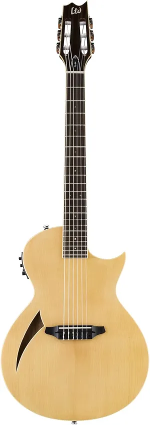 ESP LTD TL-6N Thinline Acoustic Electric Nylon String Guitar, Natural
