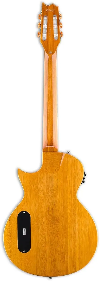 ESP LTD TL-6N Thinline Acoustic Electric Nylon String Guitar, Natural