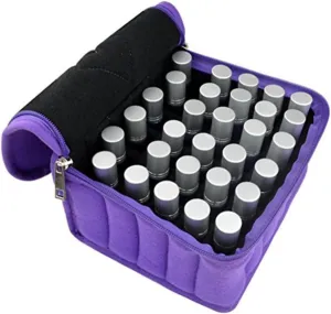 Essential Oil Organizer Bag Portable Cosmetic Bottle Holder for Travel to Bottles Design for Storage Random Color