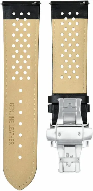 Ewatchparts 18-19-20-21-22-23-24mm Leather Watch Band Strap Compatible With Tag Heuer Carrera