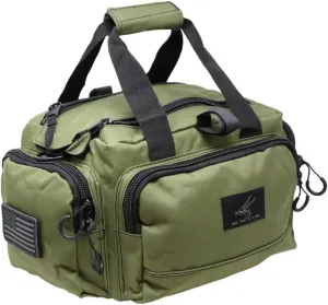Exos Tactical Range Bag – Medium Size Range Bag for Shooting – Gun Case for Handguns, Ammo Bag, Tactical Range Bag, Molle Webbing, Free Subdued USA Patch, Designed in the USA