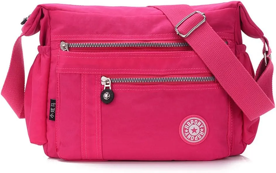 Fashion Women Nylon Shoulder Bag Waterproof Crossbody Purse Travel Messenger Bag