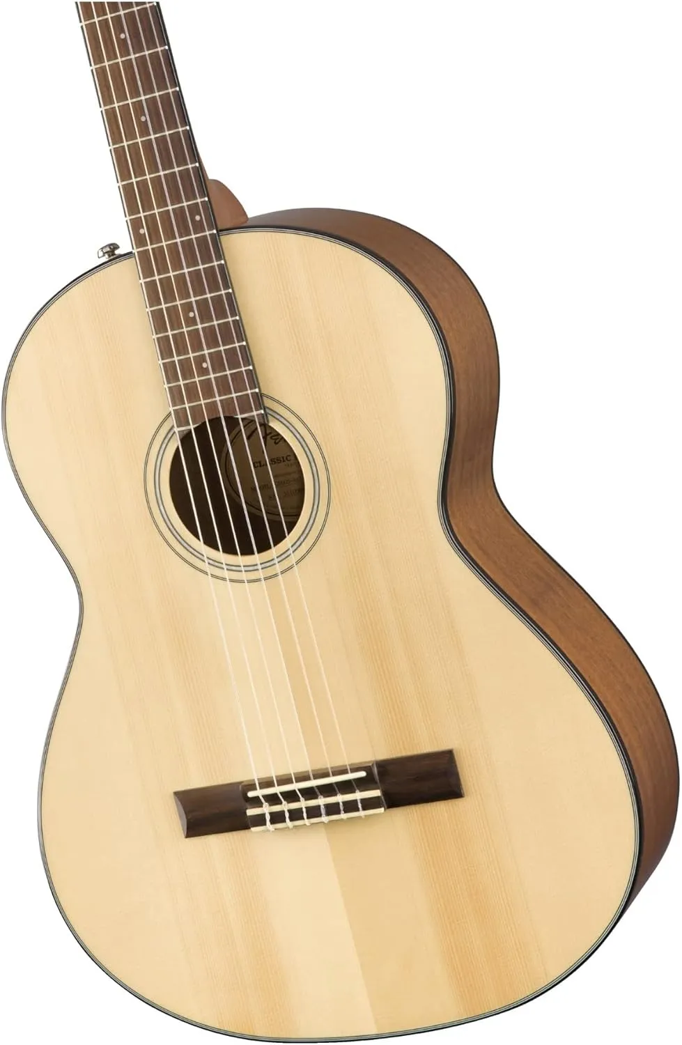 Fender CN-60S Concert Nylon String Acoustic Guitar, with 2-Year Warranty, Natural