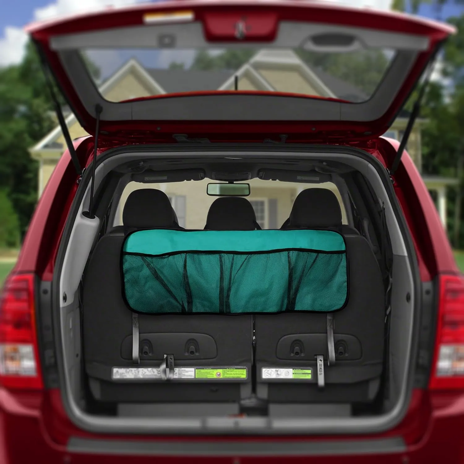 FH Group E-Z Travel™ Multi-Pocket Storage Collapsible Car Mint Organizer (Easy Carry Perfect for Garage or Grocery Store, 1 Pack) Mint)