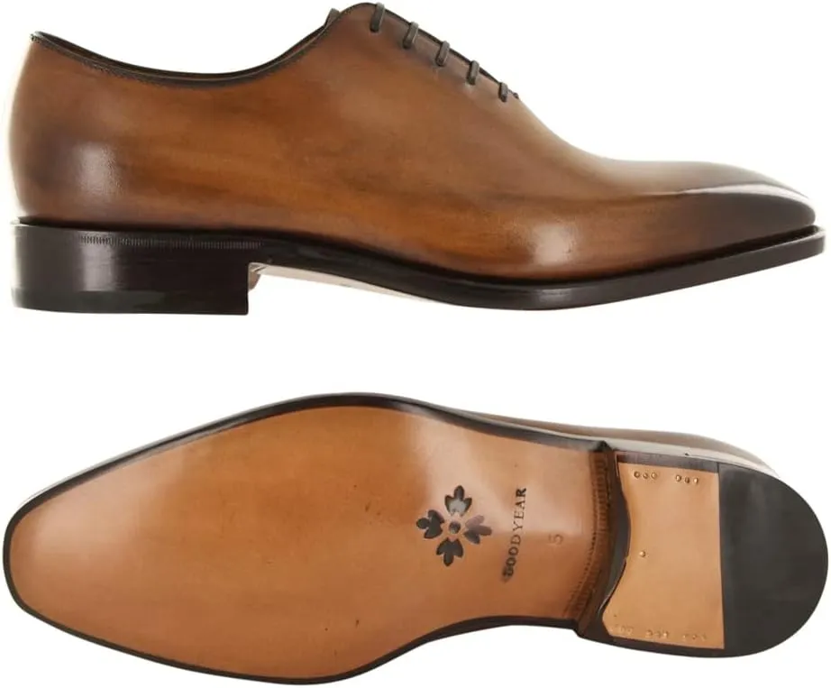 Fiori Di Lusso New Caramel Brown Leather Shoes