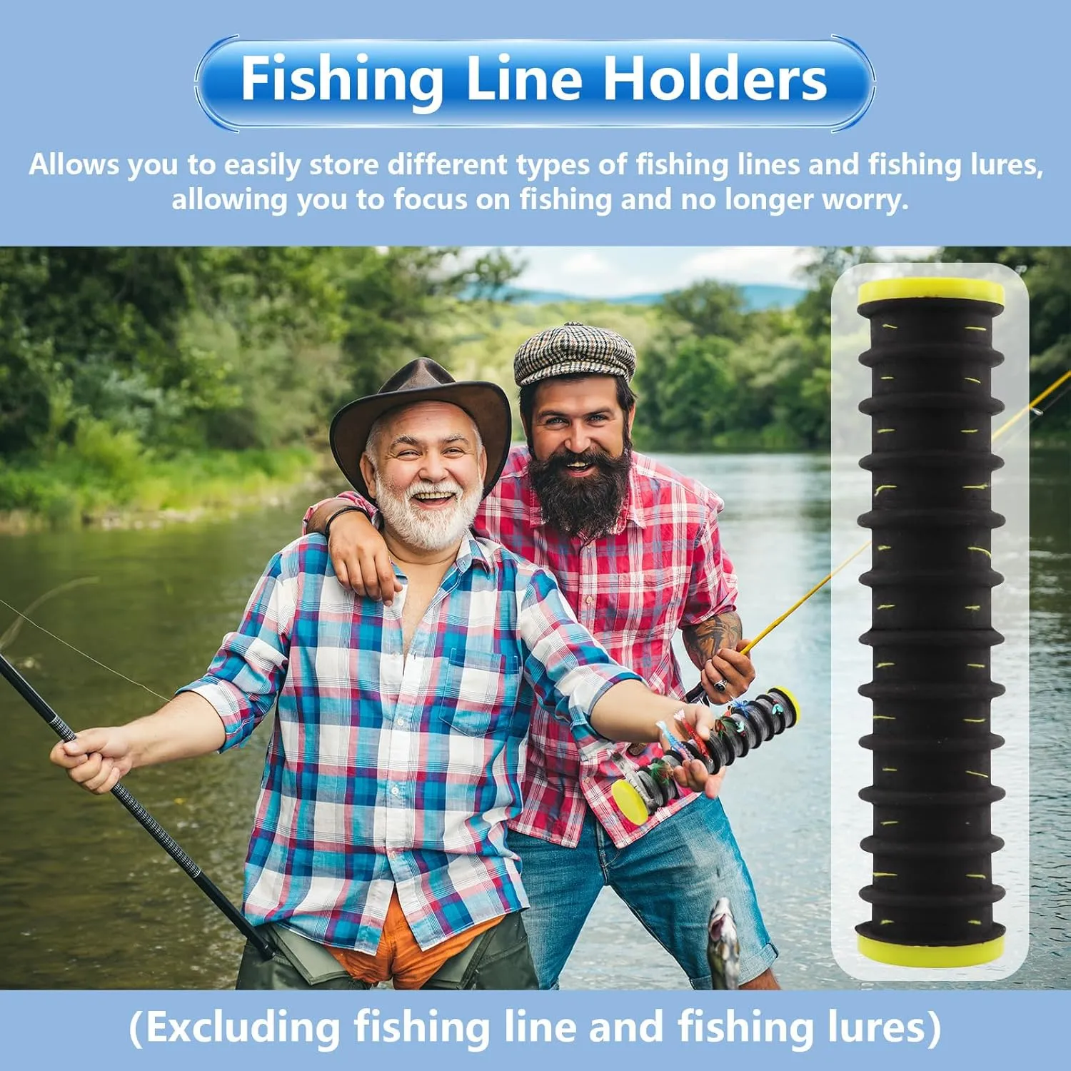 Fishing Line Organizer Storage Keeps Snells and Rigs Organized and Tangle Free Fishing Line Spooler Rigger for Walleye Fishing
