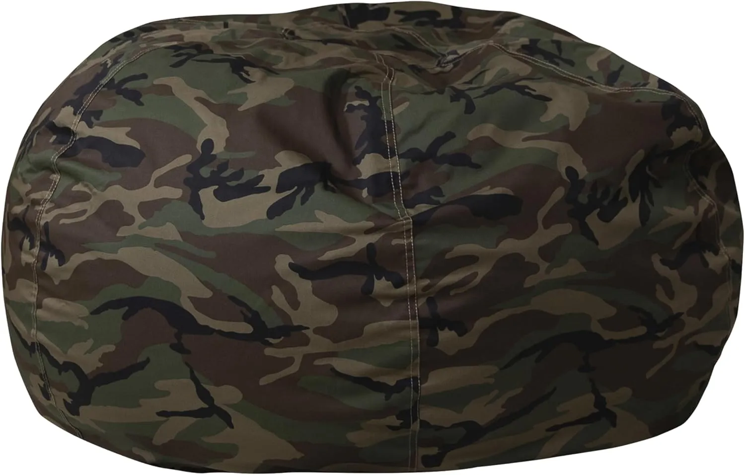 Flash Furniture Duncan Oversized Bean Bag Chair for Kids and Adults, Foam-Filled Beanbag Chair with Machine Washable Cover, Camouflage