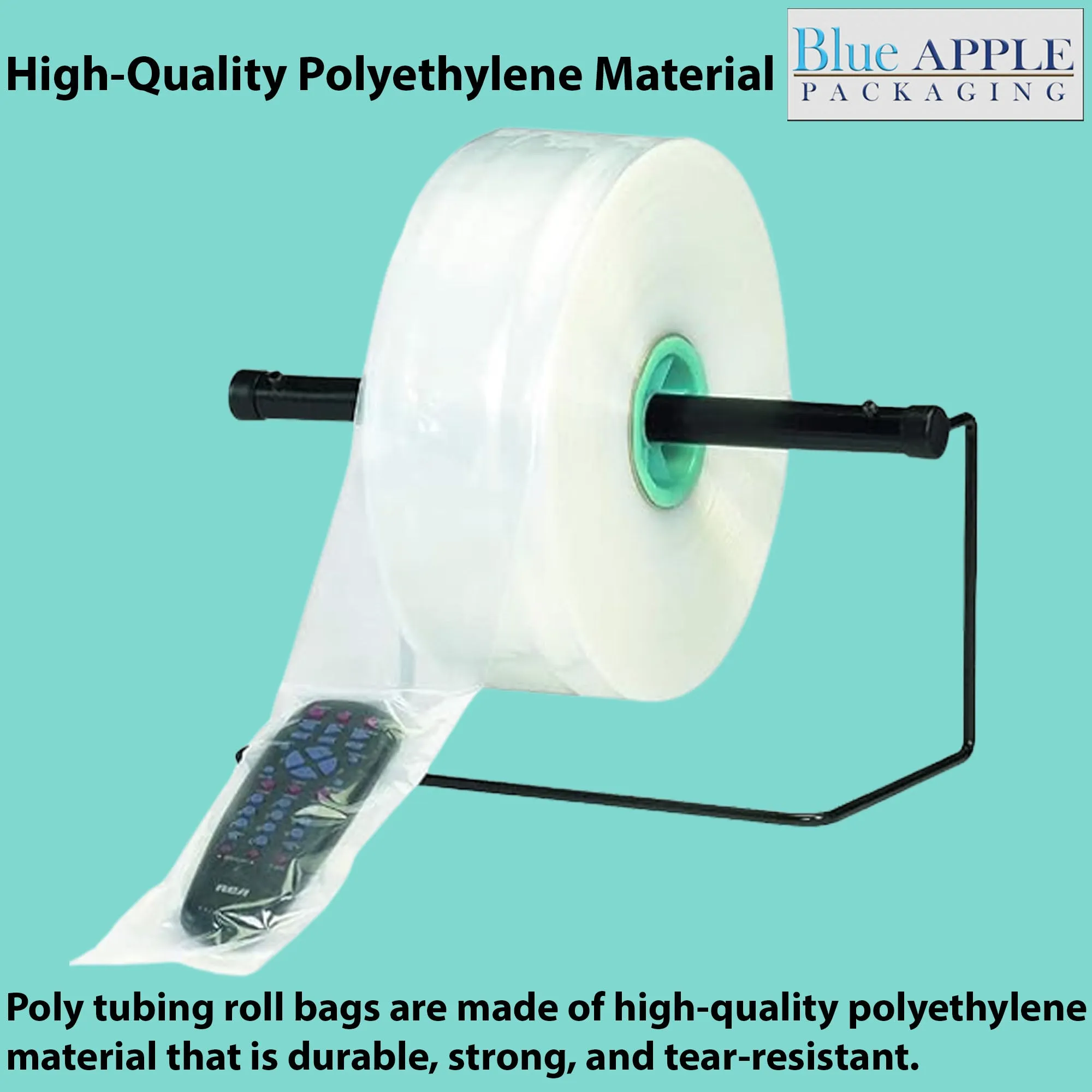 Food Grade Poly Tubing Roll Bags 3Mil 17x1450ft- Impulse Heat Sealer