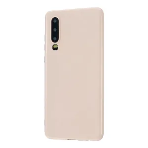 For HUAWEI P30/P30 Lite/P30 Pro Cellphone Case Simple Profile Soft TPU Scratch Proof Phone Shell Sakura pink