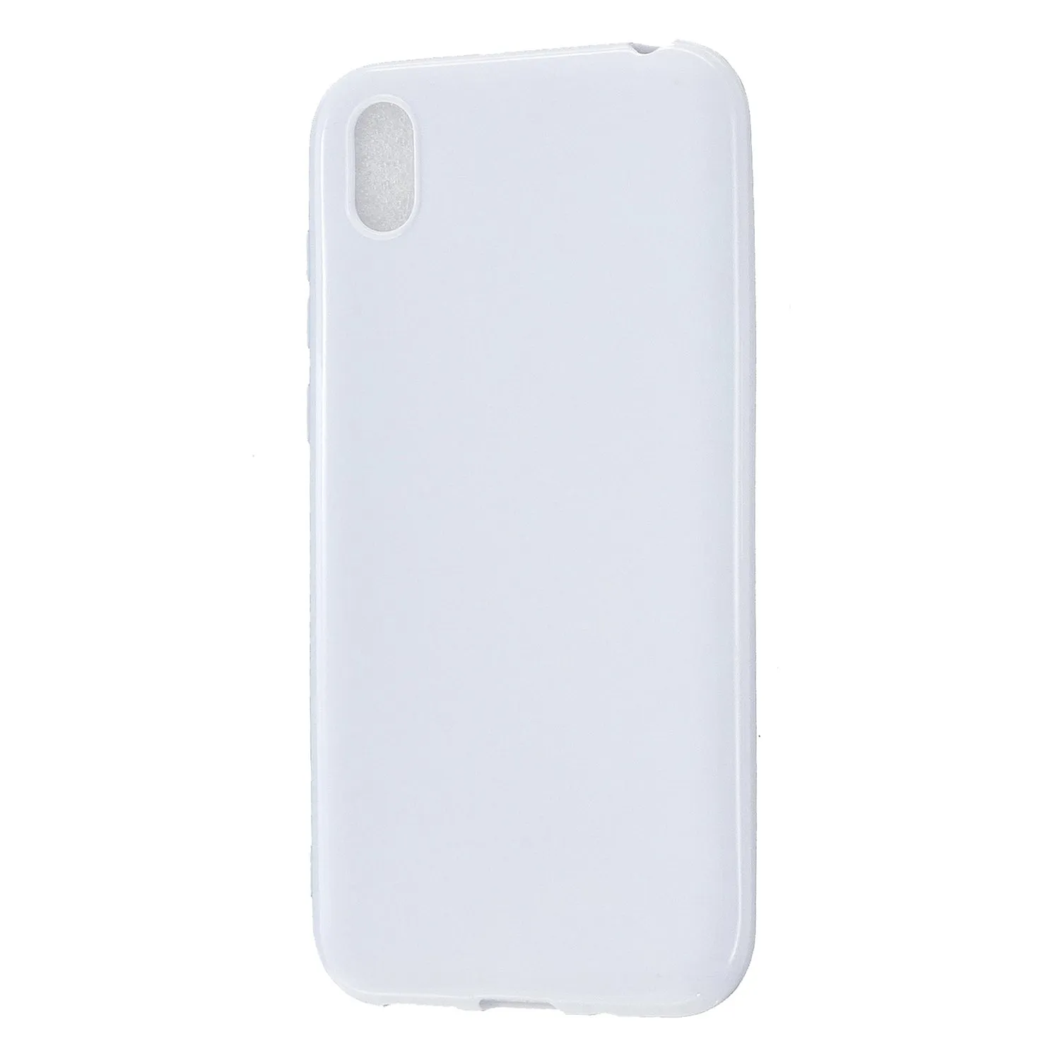 For HUAWEI Y5 2018/2019 TPU Phone Case Simple Profile Delicate Finish Cellphone Cover Full Body Protection Milk white