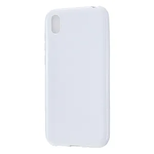 For HUAWEI Y5 2018/2019 TPU Phone Case Simple Profile Delicate Finish Cellphone Cover Full Body Protection Milk white