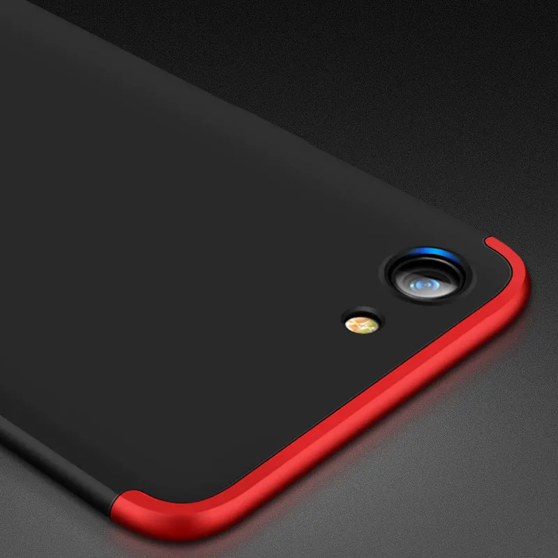 For OPPO A83/A1 Ultra Slim PC Back Cover Non-slip Shockproof 360 Degree Full Protective Case Rose gold