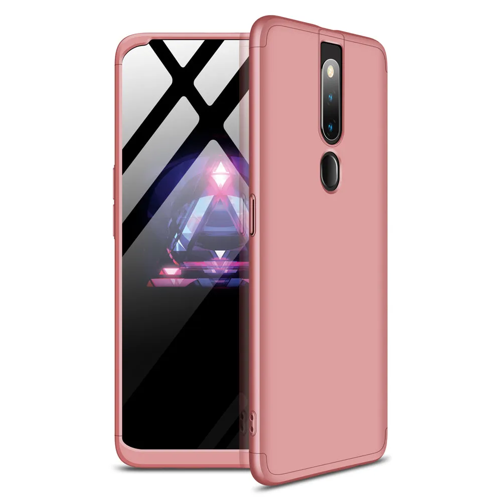 For OPPO F11 pro Ultra Slim PC Back Cover Non-slip Shockproof 360 Degree Full Protective Case Blue black blue