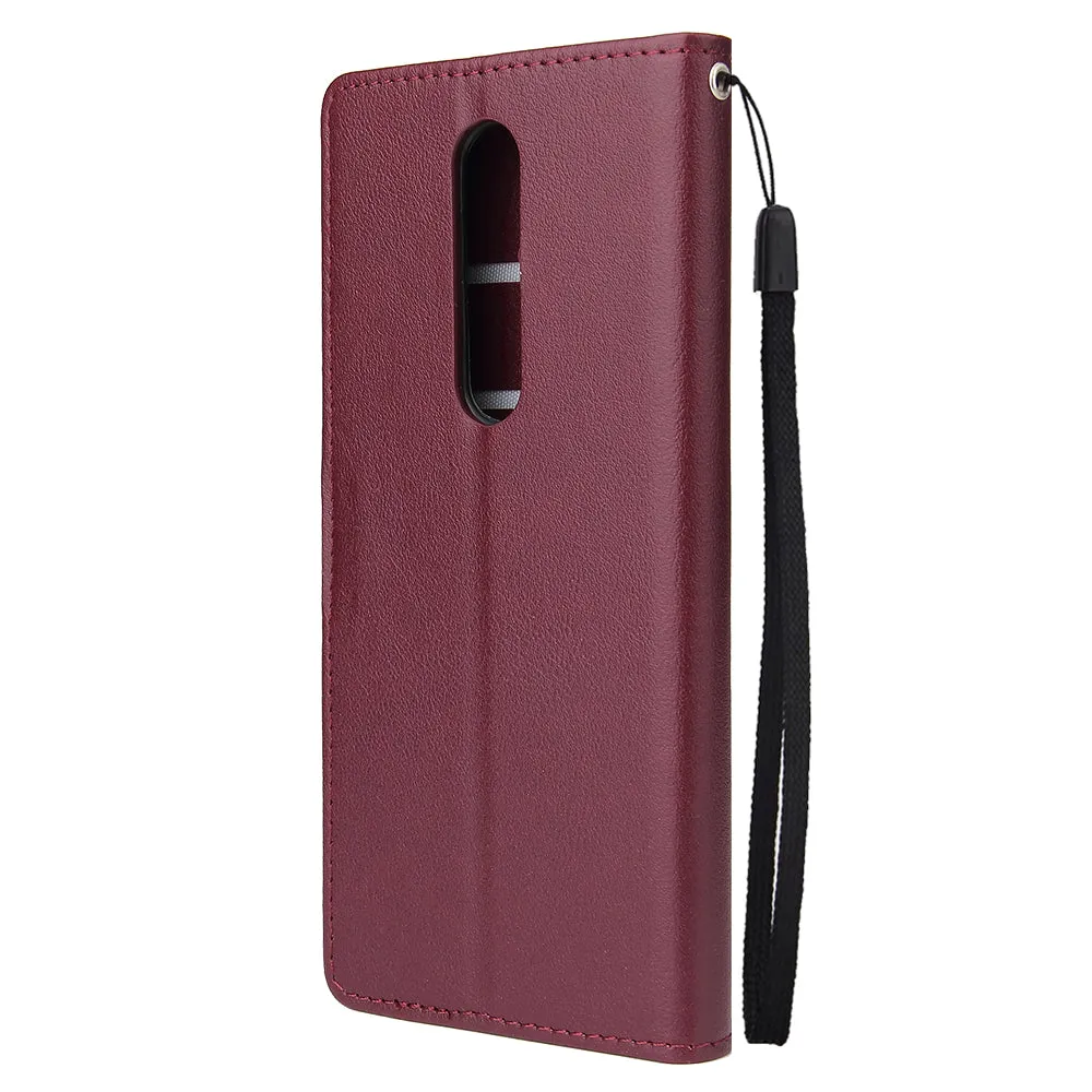 For OPPO F11 pro Wallet-type PU Leather Protective Phone Case with Buckle & 3 Card Position blue