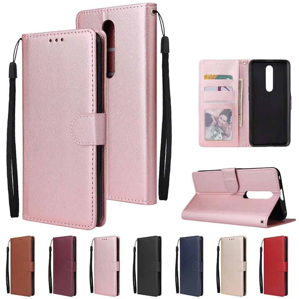For OPPO F11 pro Wallet-type PU Leather Protective Phone Case with Buckle & 3 Card Position blue