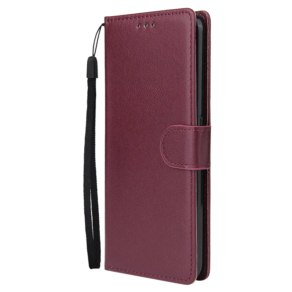 For OPPO F11 pro Wallet-type PU Leather Protective Phone Case with Buckle & 3 Card Position blue
