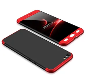 For OPPO F3/A77(International) Slim 3 in 1 Hybrid Hard Case Full Body 360 Degree Protection Back Cover Red black red
