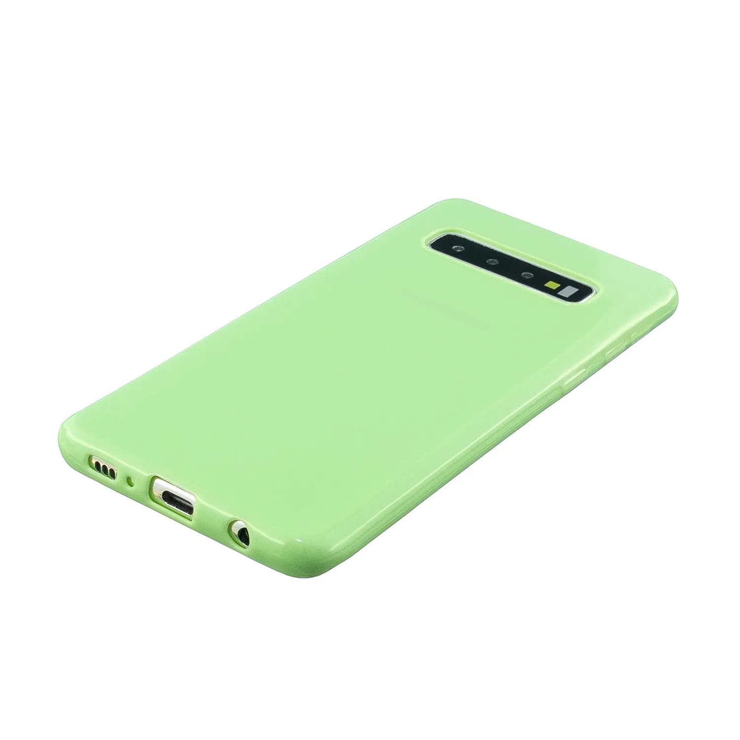 For Samsung S10/S10E/S10 Plus Cellphone Case Precise Cutouts Simple Profile Soft TPU Mobile Phone Shell Milk white
