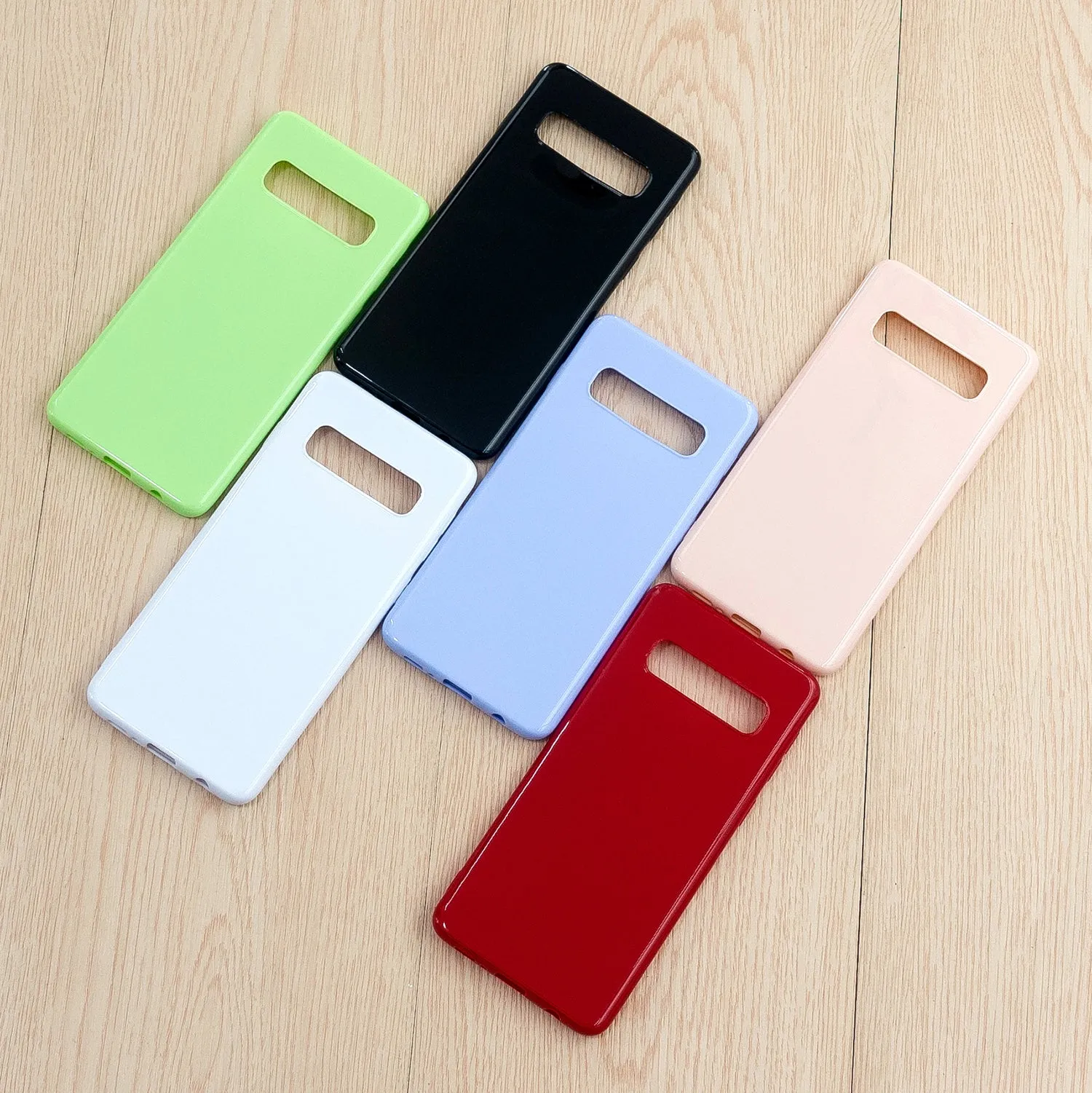 For Samsung S10/S10E/S10 Plus Cellphone Case Precise Cutouts Simple Profile Soft TPU Mobile Phone Shell Milk white