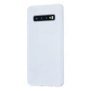 For Samsung S10/S10E/S10 Plus Cellphone Case Precise Cutouts Simple Profile Soft TPU Mobile Phone Shell Milk white