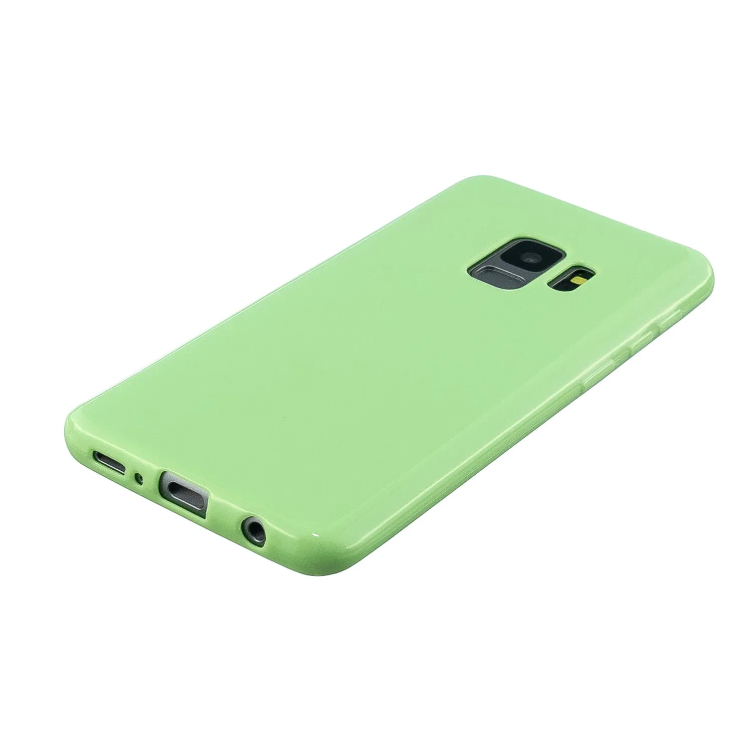 For Samsung S9/S9 Plus Mobile Phone Cover Classic Plain Design Classic Smartphone Case Soft TPU Phone Shell Bright black