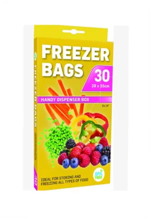 Freezer Bags, 35x20cm, Pack of 30