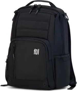 FUL Tactics Collection 15 Inch Laptop Backpack, Phantom Padded Computer Bag for Commute or Travel, Black, One Size