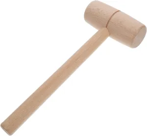 Gadpiparty Wood Carving Mallet Beech Hammer Woodworking Tool Portable Mallet Hammer for Diy Projects