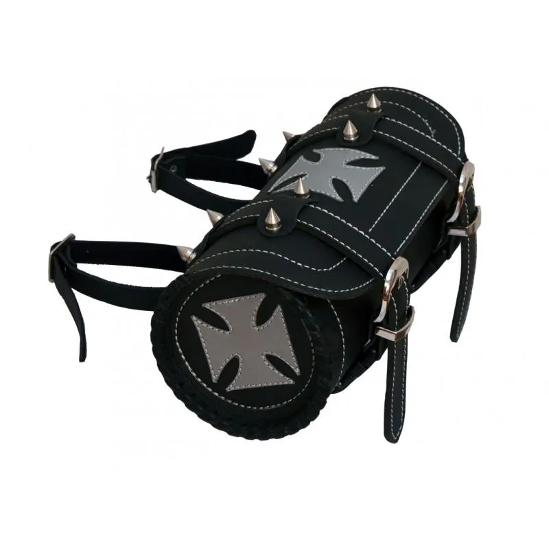 Gallanto Silver Iron Cross Tool Bag Motorbike Motorcycle Chopper