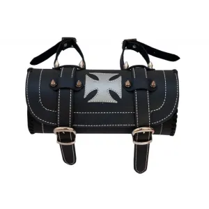 Gallanto Silver Iron Cross Tool Bag Motorbike Motorcycle Chopper