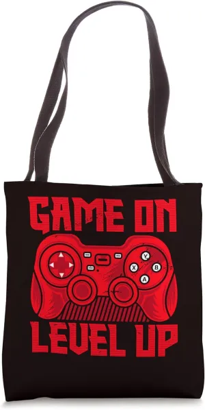 Gaming - Game On Level Up Tote Bag