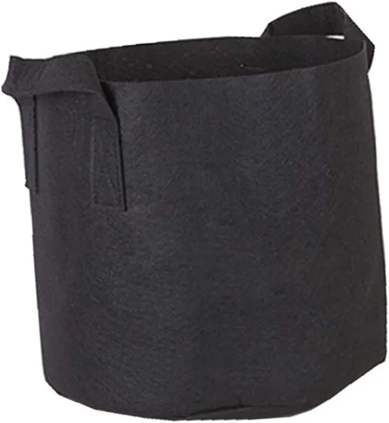 Garden Bag for Growing Vegetables 5pcs 22x25x25cm Plant Grow Bags Weatherproof Easy to Use Black