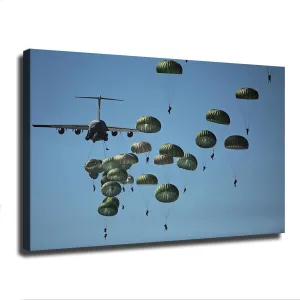 Generic 82ND Us Army Airborne Poster Picture HD Canvas Print Poster Art Canvas Print Wall Decor Room Living Room Hallway Kitchen Decor Gift (16×24inch No Framed)