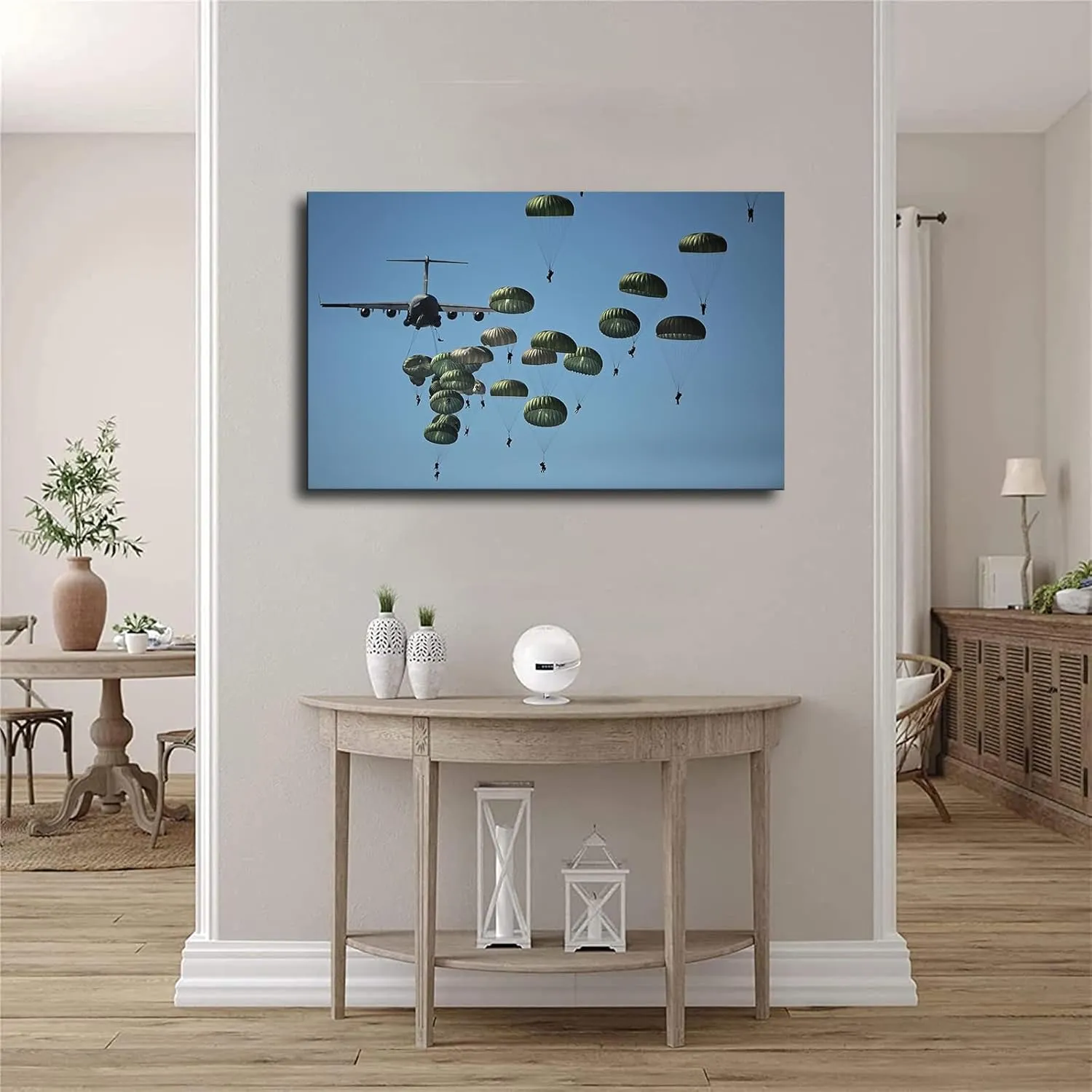 Generic 82ND Us Army Airborne Poster Picture HD Canvas Print Poster Art Canvas Print Wall Decor Room Living Room Hallway Kitchen Decor Gift (16×24inch No Framed)