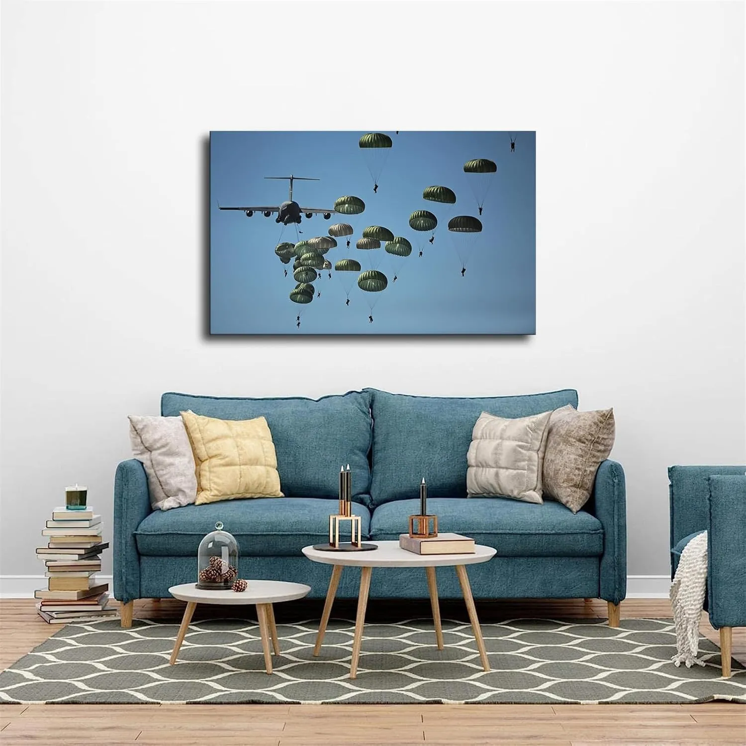 Generic 82ND Us Army Airborne Poster Picture HD Canvas Print Poster Art Canvas Print Wall Decor Room Living Room Hallway Kitchen Decor Gift (16×24inch No Framed)