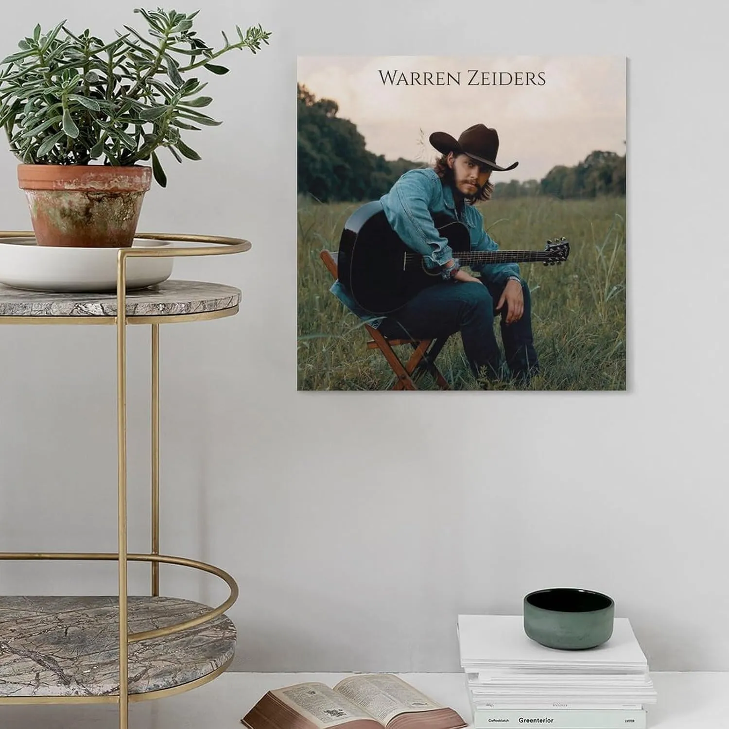 Generic Warren Zeiders Art The Art of Black And White Singer Poster Print Photo Art Painting Canvas Poster Home Decorative Bedroom Modern Decor Posters Gifts 24x24inch(60x60cm), Frame-style