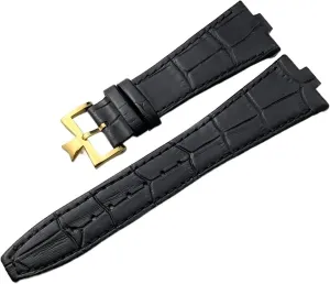 Genuine Leather Watch Strap For Vacheron Constantin Overseas Bamboo Grain Convex Interface Replacement Watch Bands 25-8mm