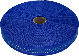 GM CLIMBING 1 inch Nylon Tubular Webbing Tape CE UIAA Certified 4000lb Heavy Duty for Climbing Rescue Rope Works Survival Outdoor General Purposes