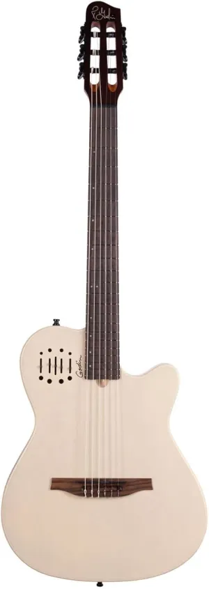 Godin 6 String Hollow-Body Electric Guitar, Right, Ozark Cream (052400)