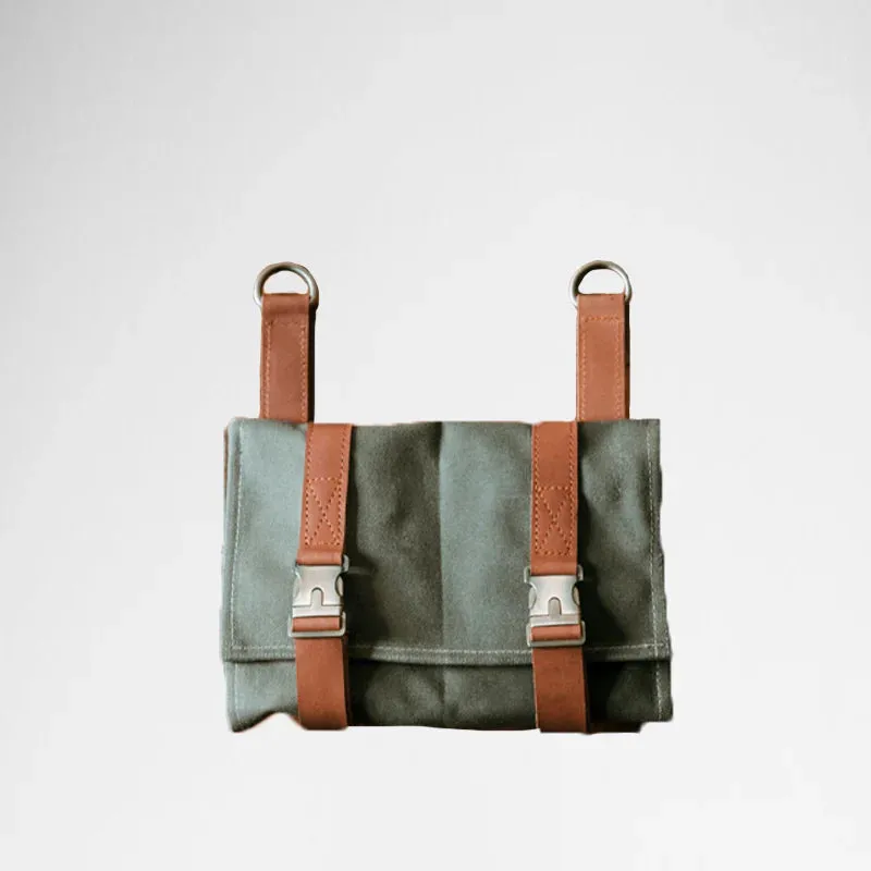 Gouache Moto Waxed Canvas Tool Roll Organizer