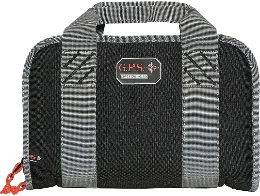 G.P.S. Double Soft Pistol Case with Mag Storage & Dump Cup Durable Safe Secure Handguns, Ammo & Shooting Accessories Carry Bag