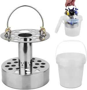 Graco Titan Spray Equipment Cleaner and Organizer. Keeps Nozzle Tips, Housings and Filters Clean. Comes with 1-Gallon Plastic Pail