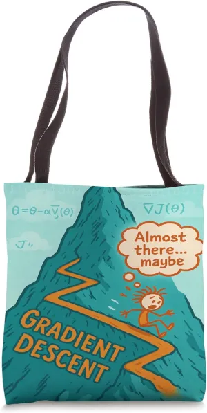 Gradient Descent: The Data Scientist's Journey Tote Bag